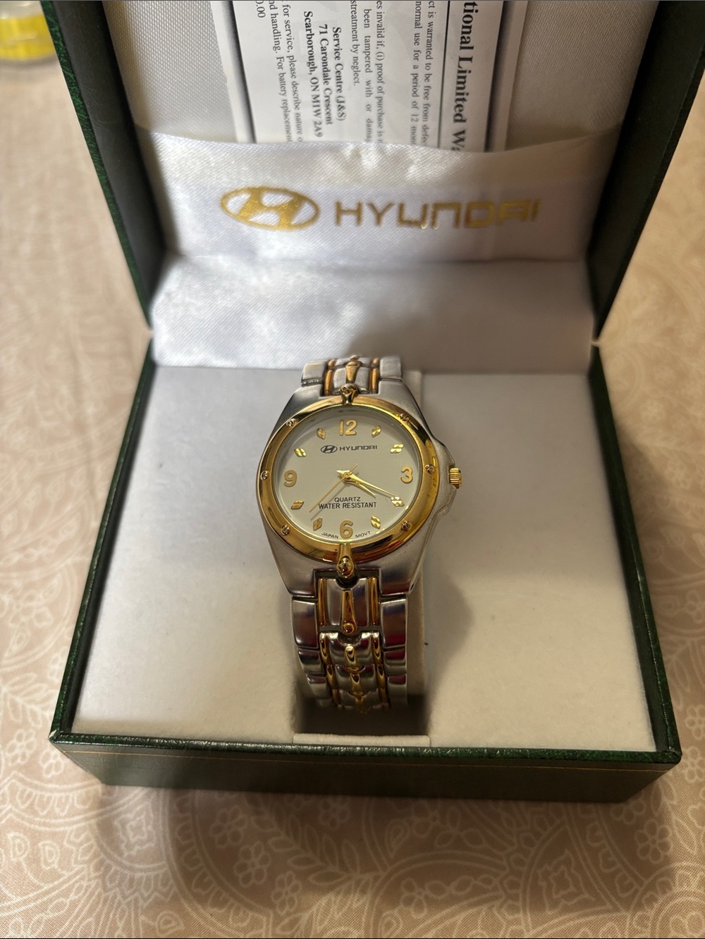 Hyundai Two-Tone Gold & Silver Mens Watch